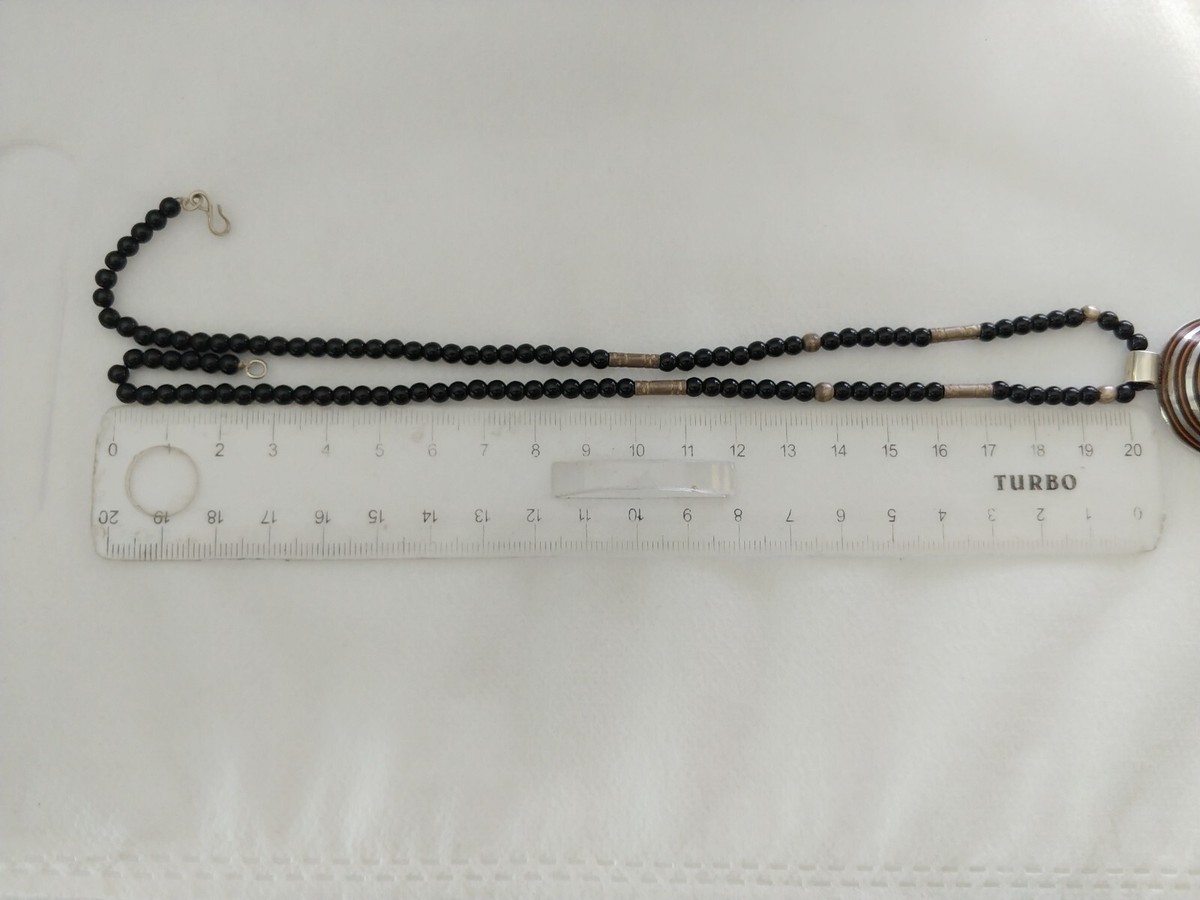 アクセサリー TUAREG SILVER JEWELRY NECKLACE EBONY Silver and Ebony Tuareg Pendant Style Necklace - Walmart.com