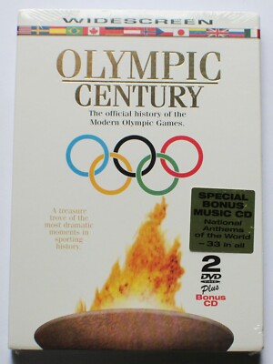 Olympic Century Widescreen 2 DVD + Bonus CD, Modern History of Games, New Sealed