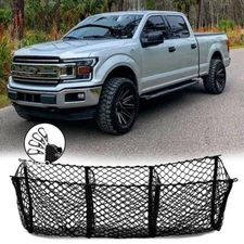 3 Pocket Rear Trunk Bed Envelope Style Mesh Cargo Net for Ford F-150 Lariat STX