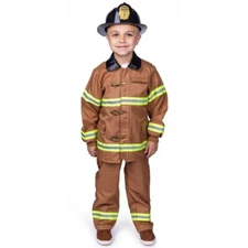 Dress Up America Fireman Costume for Kids - Role Play Firefighter Costume