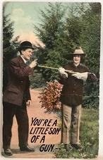 Antique Postcard  You’re A Son Of A Gun— Theochrom Series 305-7 Maine Postmark
