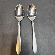 (2) SIMBA aka JACQUELINE  by Oneida Stainless Flatware Tablespoons 