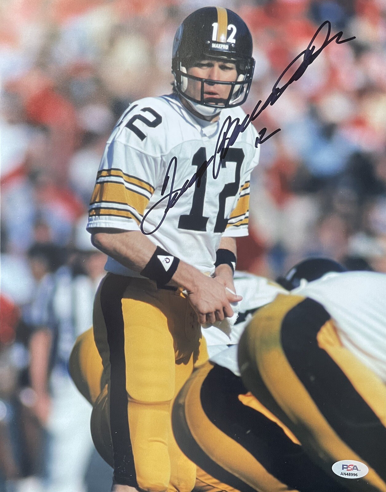 Jim Harbaugh Autographed Signed TERRY BRADSHAW COA PSA/DNA 11X14 PHOTO PITTSBURG STEELERS 