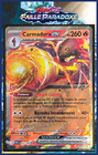 Carte Pokémon Carmadura EX 027/182 Faille Paradoxe EV4 PAR Ecarlate et Violet