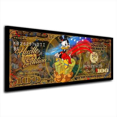 Dollar Comic Pop Art Leinwandbild Wandbild Deko Kunst XL