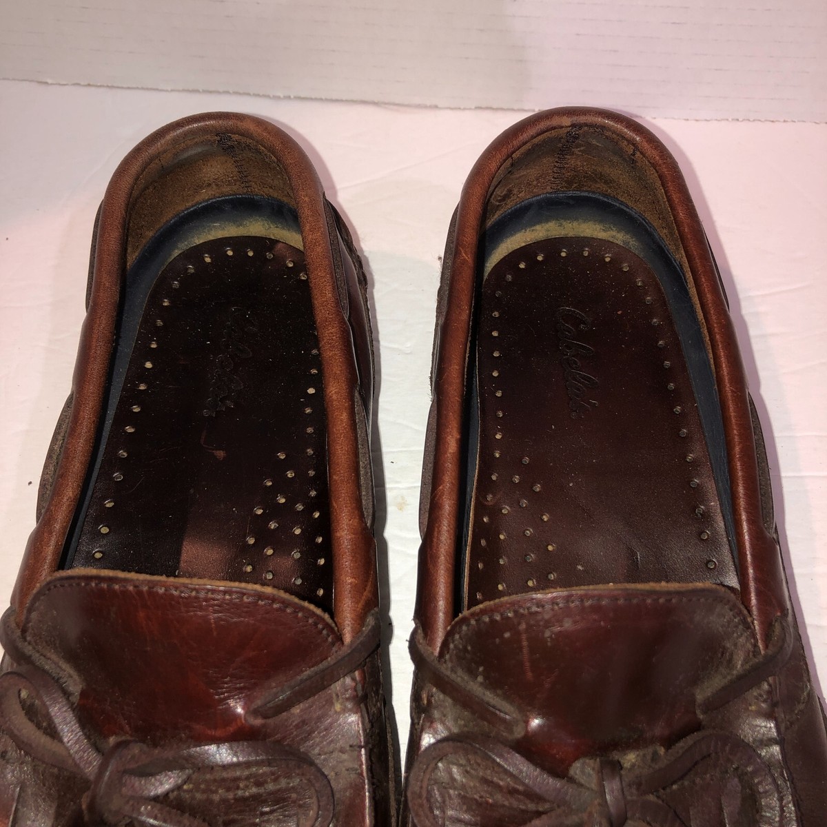 Cabelas Mens Size 9 M Matthew Brown Tassel Kiltie Loafers 