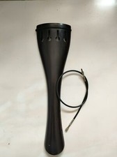 1 PC Ebony Doulbe Bass Tail piece With Steel Core Tail Gut 3/4 Size