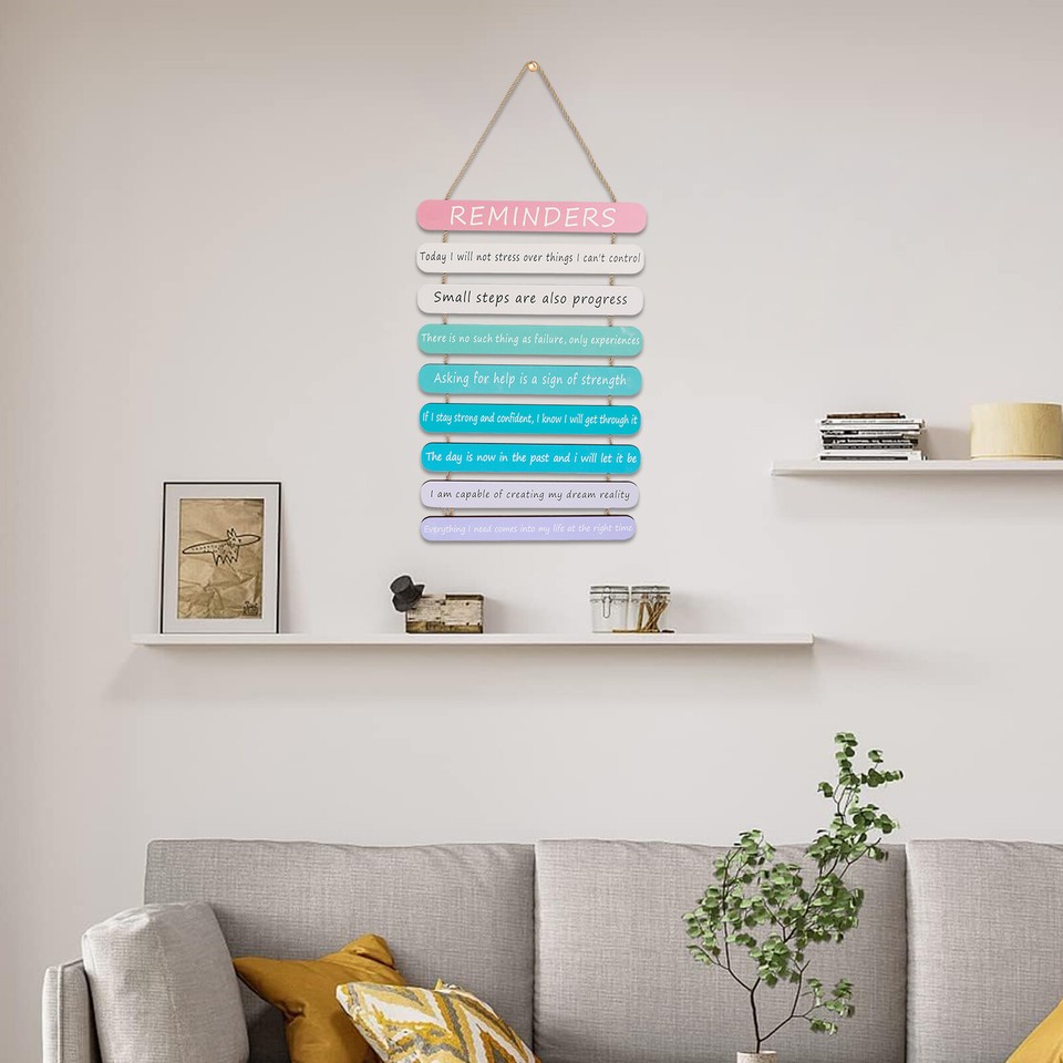 Inspirational Phrase Wall Art Inspirational Wood Sign Hanging kidMK eBay