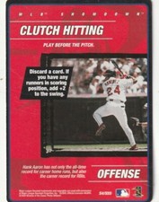FREE SHIPPING-MINT-2000 MLB Showdown Offense Manny Ramirez Clutch Hitting #S4