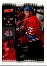 Martin Rucinsky autographed hockey card (Canadiens) 2000 Upper Deck Victory #122