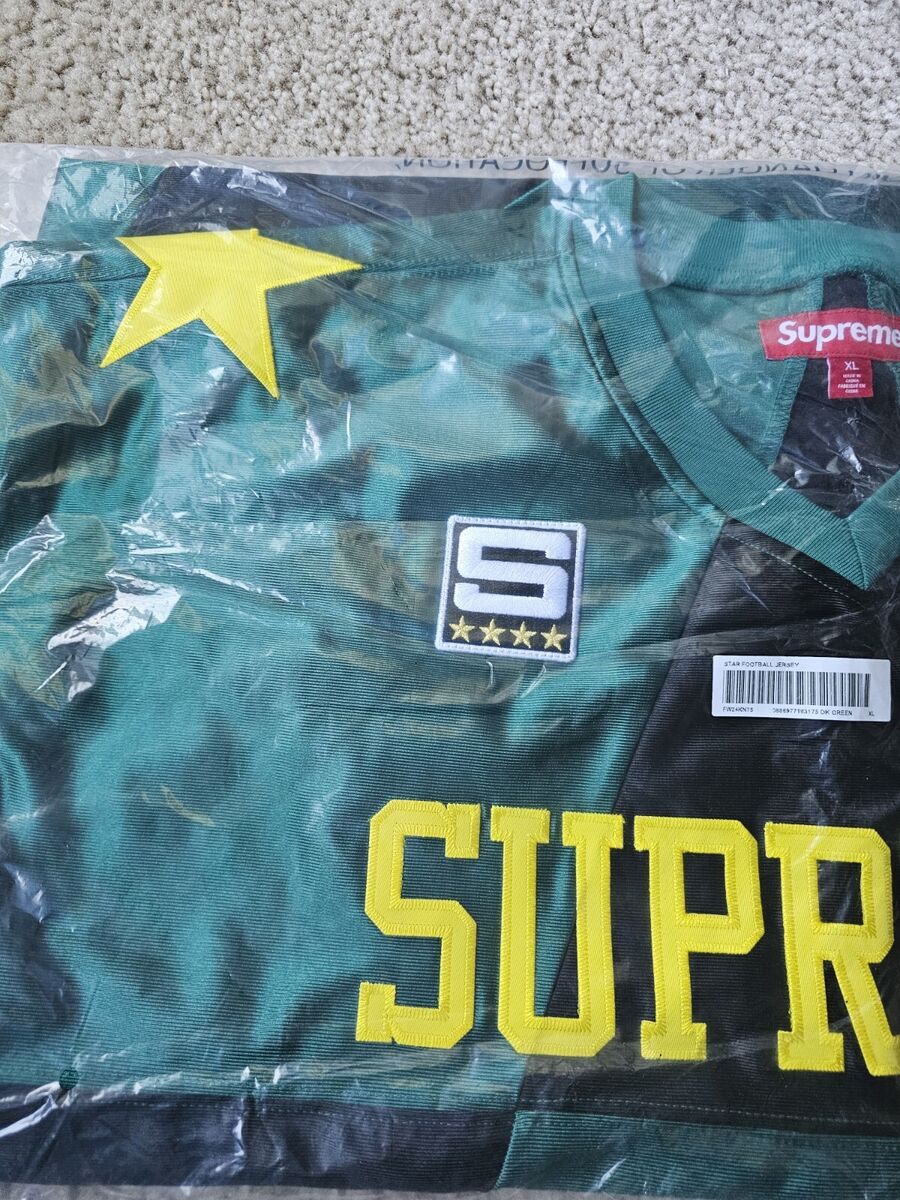 Size XL Supreme Star Football Jersey Green FW24 | eBay Size XL Supreme Star Football Jersey Green FW24 | eBay