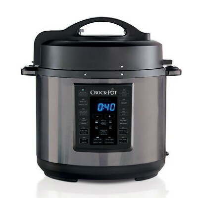 Crock-pot Pot 6-Quart Multi-Use XL Express Crock Cooker w Stainless Steel Pot