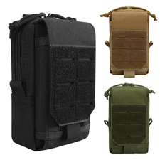 Tactical Molle Phone Pouch Military EDC Fanny Pack Belt Waist Bag Vest Pack US