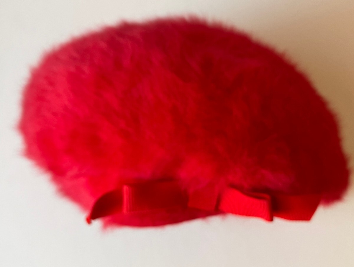 Vintage Women Furgora Mayfair KANGOL Hat Made In England One Size Red Vintage Kangol Furgora Bucket Hat, Angora Blend, Made in  main image 4