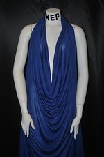Micro Modal 100 Knit Fabric Jersey Ecofriendly Super Soft Silky Marina Blue