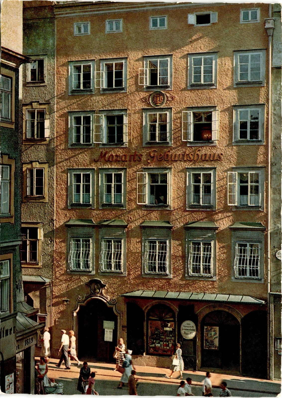Cozarts Geburtshaus, SALZBURG, Mozart's, Wirkungsst Postcard