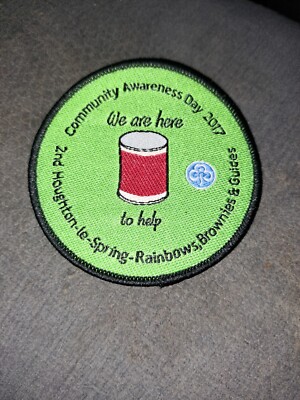 We Are Here To Help Girl Guides Community Awareness Day 2017 Badge
