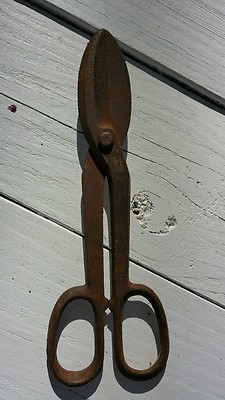 Rare Vintage VANCO Tin Snips Straight Cut 10 Inch made in USA - FREE SHIPPING 