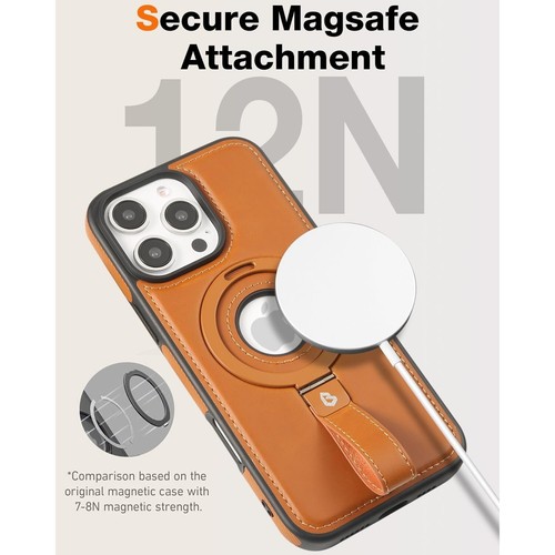 Capture Grip Loop Support Magnétique pour iPhone 16 Pro Max Coque avec Protection écran - Photo 7 sur 7