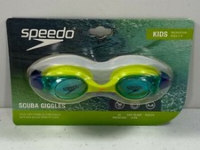 Speedo Kids Scuba Giggles Swim Goggles - Ages 3-8 - Lime Green