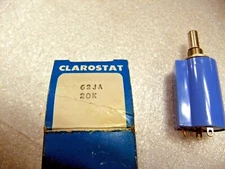 Clarostat Wirewound Potentiometer 62JA20K