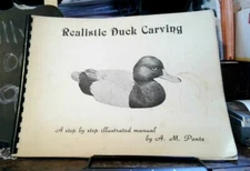 Realistic Duck Carving A.M. Ponte Book 1983 Step by step illustrated manual