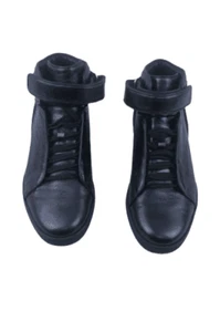Baskets hautes homme Gucci bleu nappa soie taille 11
