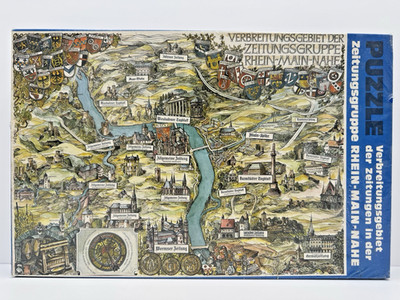 VERY RARE Sealed Promotional Puzzle RHEIN-MAIN-NAHE VRM Map Germany READ