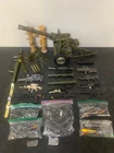 HUGE GI JOE WEAPONS & ACCESSORY LOT AUCTION, Howitzer Artillery, Bazooka knives