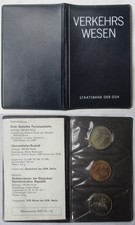 GDR 2 x 5 Mark 1988-folder transport/Saxonia + overseas port (125793)