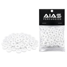 AIAS White Nylon Tension Rod Washers 100 Pack Drum Hardware 100 Pack,