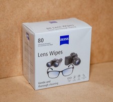 ZEISS Pre-Moistened Lens Cleaning Wipes, 80 Count Seal Box - New