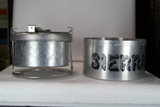 Sierra Zip Stove ZZ Corp campstove used battery operated fan backpacking stove