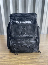 PLUSINNO Fishing Backpack with Rod Holders Tackle Box, 42L Large New Without Tag