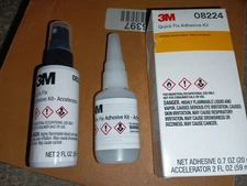 3M 08244 Plastic Rubber Metal Quick Bond Drop and Spray Quick-Fix Adhesive Glue