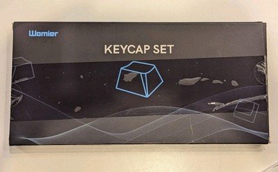 Womier Low Profile Keycaps - Shine Through Keycaps Keyboard Keycaps White/Black