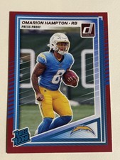 2025 Panini Donruss - Rated Rookie Omarion Hampton #303 Press Proof Red (RC)