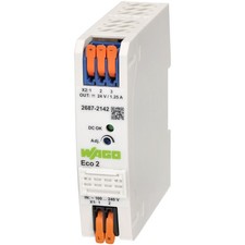 Image of WAGO Eco 2 Single Phase 24VDC 1.25A DIN-35 Rail Power Supply