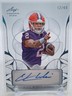 CADE KLUBNIK 2024 LEAF TRINITY CLEAR ACETATE BLUE #12/49 AUTOGRAPH 