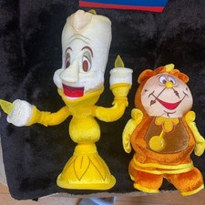 Beauty and the Beast Cogsworth Lumiere Beauty and the Beast Plush Disney Store