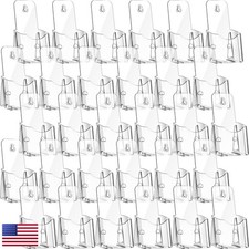 Youyole 30 Pcs Wide Acrylic Brochure Holders Clear Wall Mount Tabletop