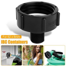 IBC Tote Tank Water Adapter Coarse Thread 2"Drain Plug Connector For Garden Hose