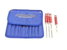 EDS RC Metric & Standard Hex Drivers Aluminum RC Tools Set w/ Protek Case Used