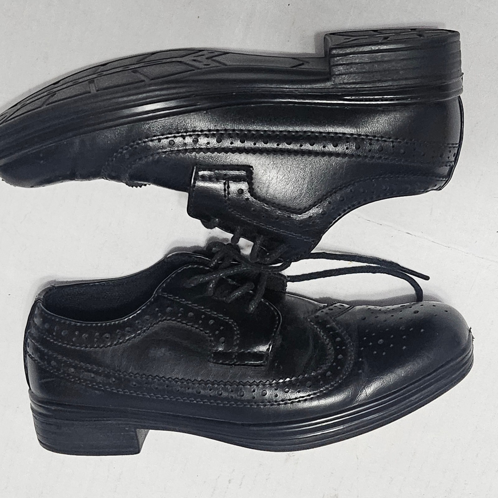 SAOLA Scarpe eleganti Deer Stags Ace ragazzo taglia 13 5 nere derby stringate spille alari