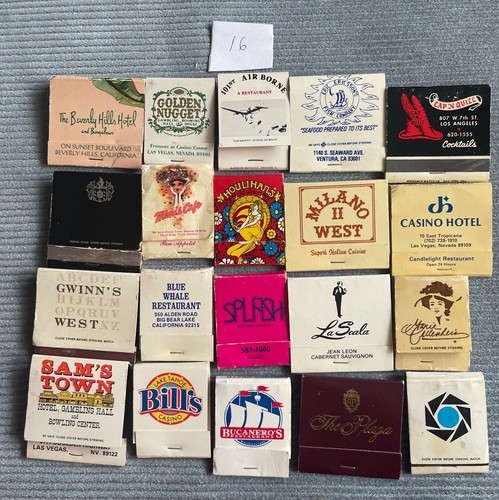 Vintage Matchbooks Lot #16 – Las Vegas, California, Casinos & Restaurants (20)