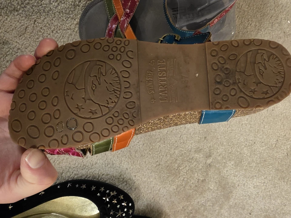 L'artiste By Spring Step Goldenite-Cam Sandals Women US 7 EU 37 Ankle Strap - Image 2 of 4