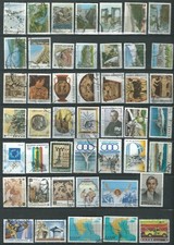 GREECE 1979-2007 SMALL COLLECTION FROM 125 USED STAMPS 3 SCANS (NIK 012)