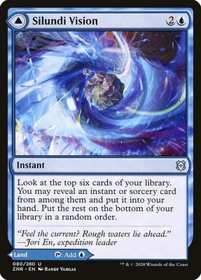 Silundi Vision / Silundi Isle 2x FOIL ZNR MTG Zendikar Rising Uncommon MINT blue