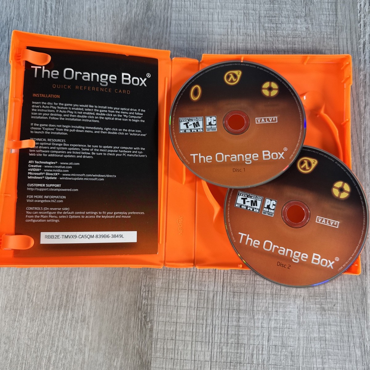 The Orange Box PC DVD Complete 2 Disc Set Half-Life 2 Portal Team