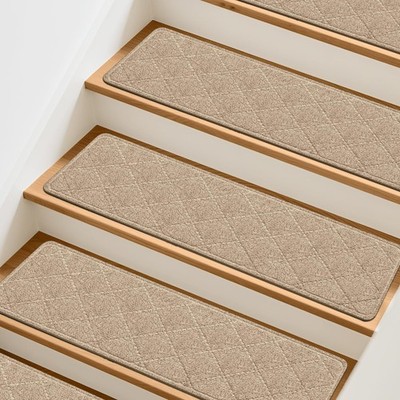 Stair Treads Non-Slip for Wooden Steps, 15Pack - 8'' x 30'' Edging Stair Runner